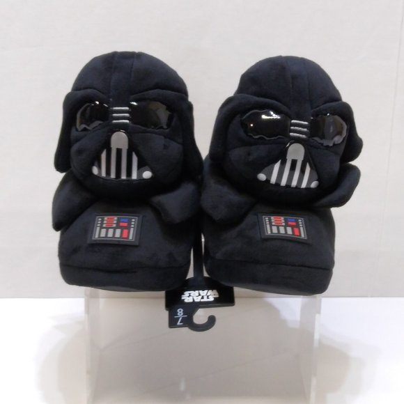 Star Wars 3D Darth Vader Character Slippers Men's Size 7/8 Standard Width NWOT - Picture 1 of 3